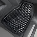 Load image into Gallery viewer, Sharkskin Diamond 4-Piece PVC Black Floor Mat Set