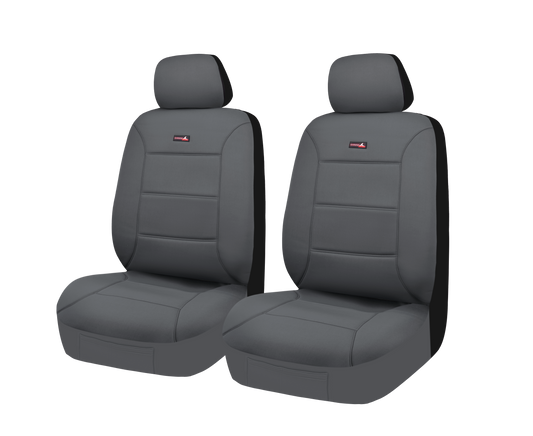 Sharkskin Neoprene Universal Front Seat Covers - Charcoal