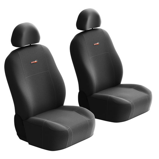 Sharkskin Canvas Universal Front Seat Covers - Black