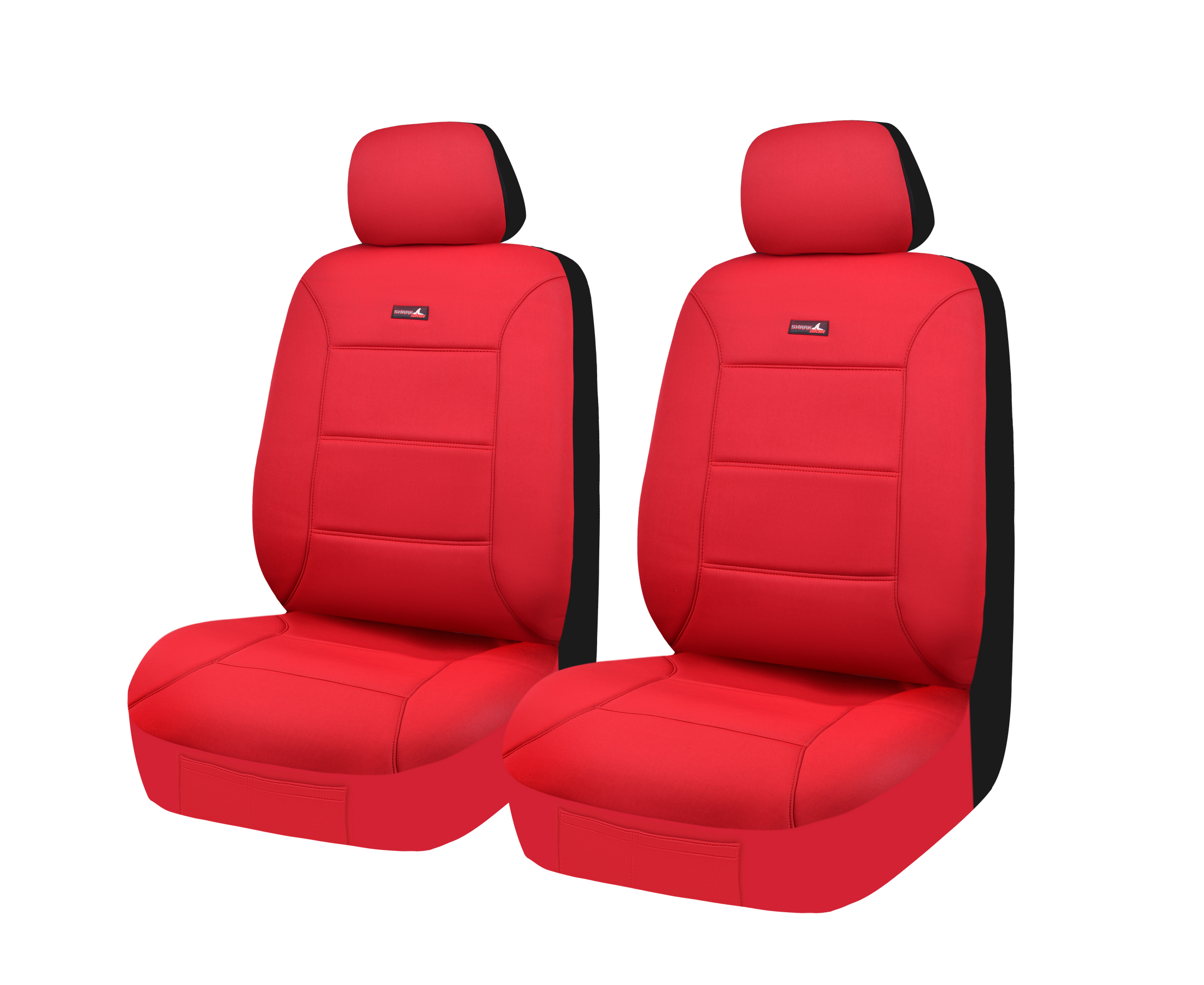 Sharkskin Neoprene Universal Front Seat Covers - Red