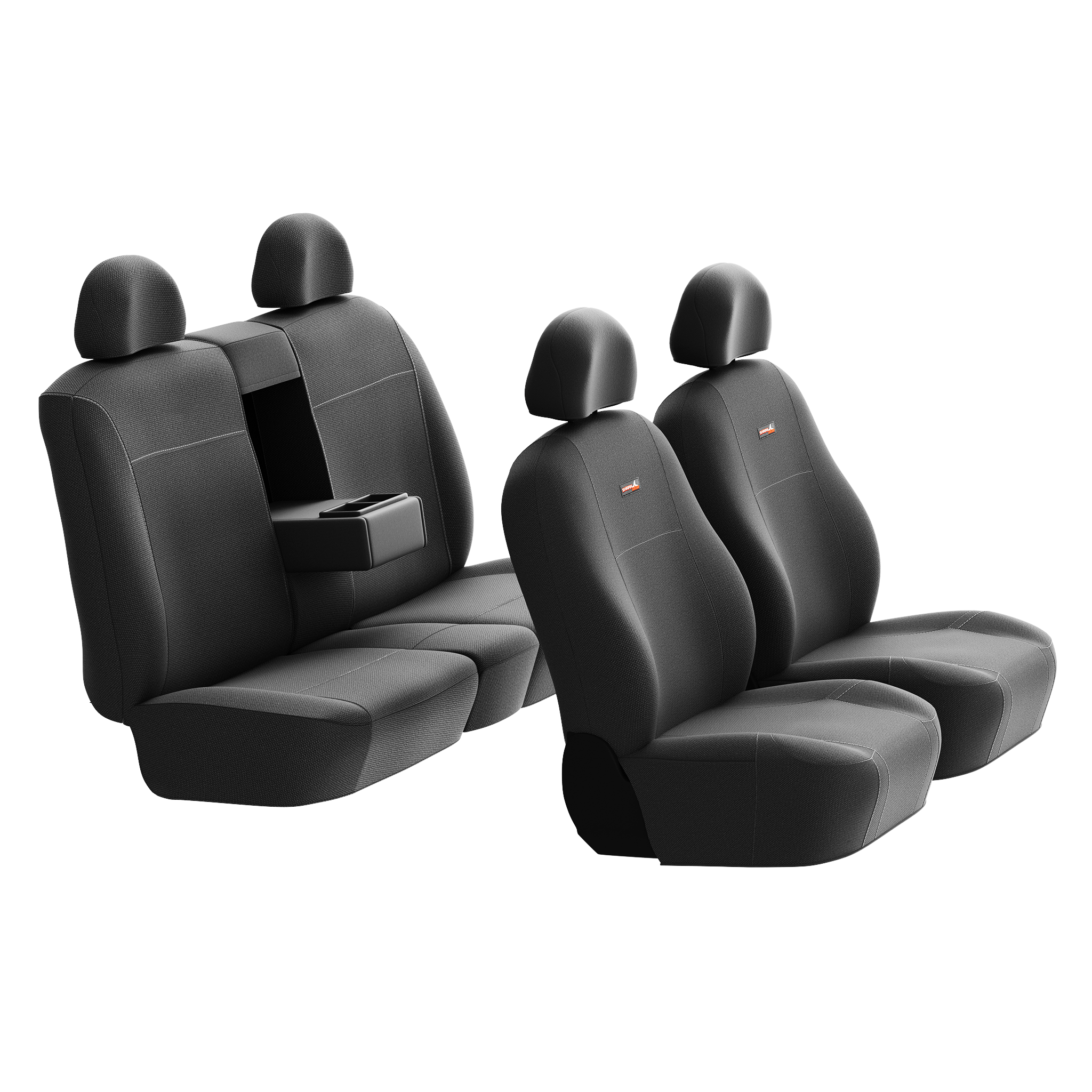 Sharkskin Canvas Seat Covers for Toyota LandCruiser 300 Series VX 5 Seater (07/2021-ON)