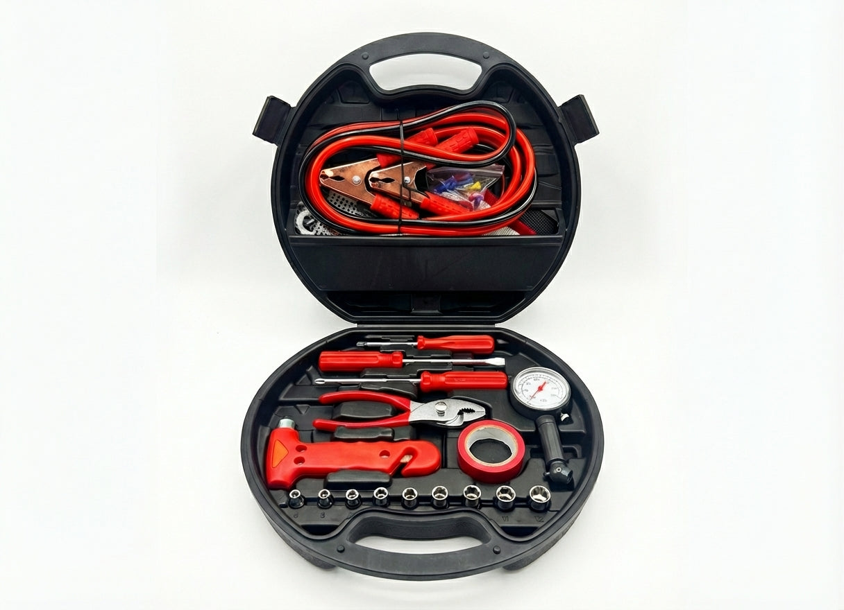 Sharkskin 30-Piece Ultimate Car Emergency Kit