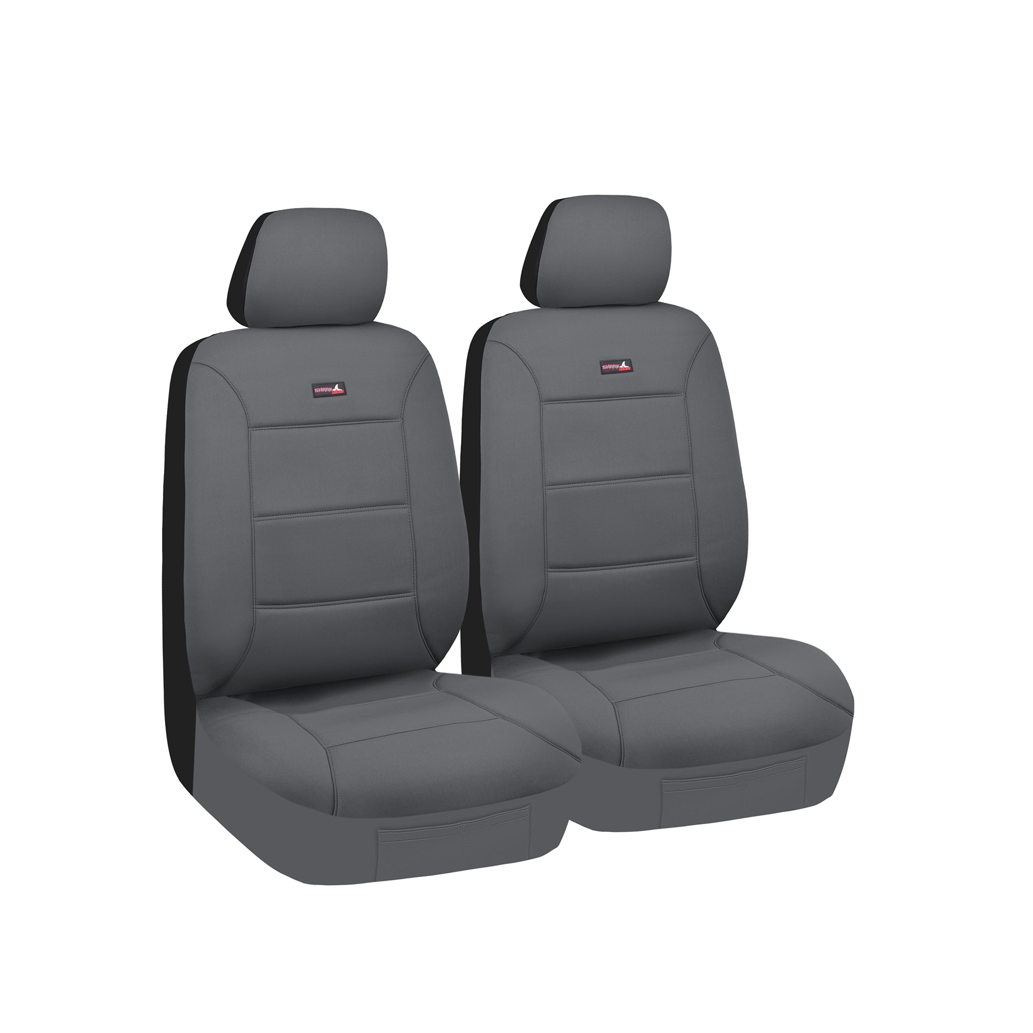 Sharkskin Neoprene Universal Front Seat Covers - Charcoal