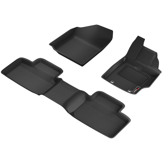 Sharkskin Custom-Fit Toyota Corolla 2020–2025 3D TPE All-Weather Floor Mats