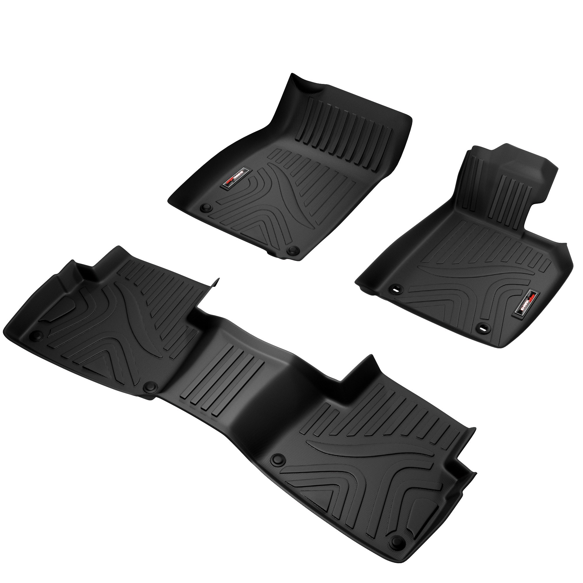Sharkskin Custom-Fit Toyota Camry 2024+ 3D TPE All-Weather Floor Mats