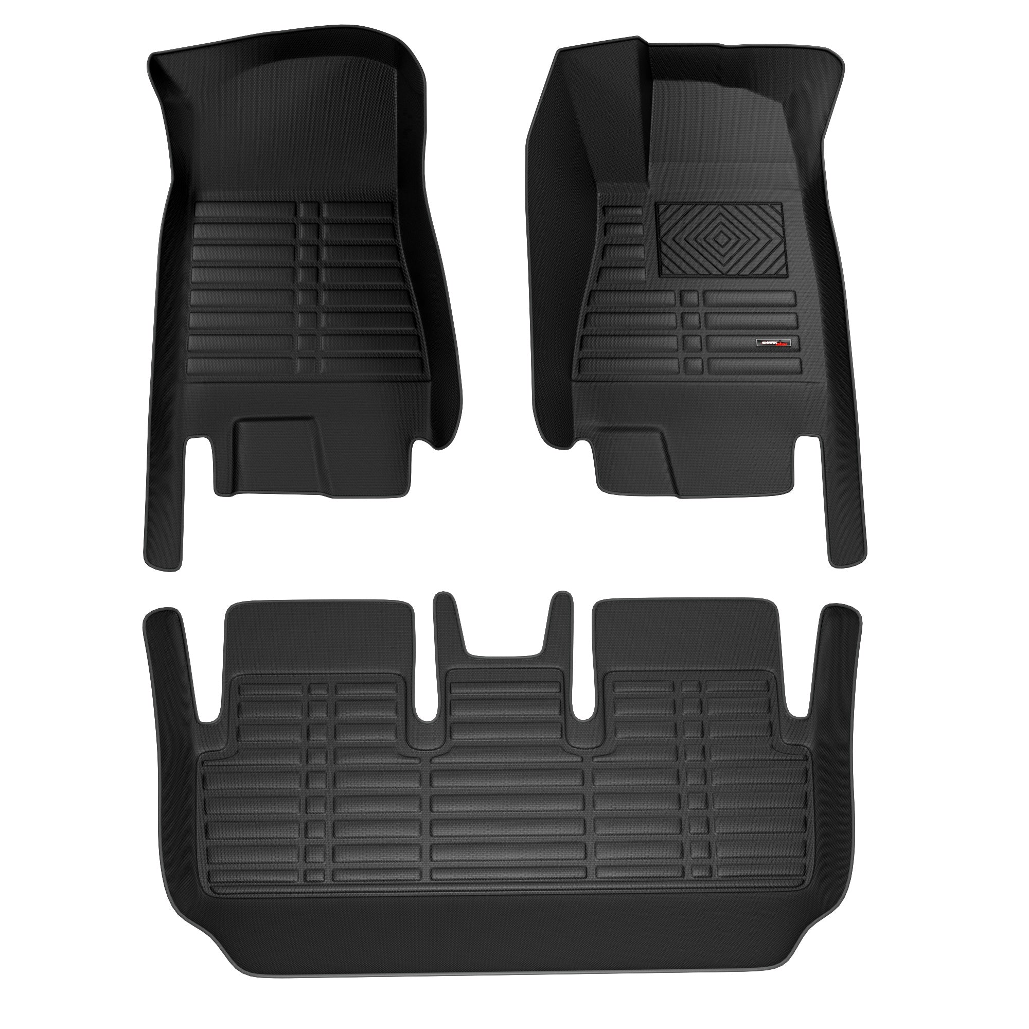 Sharkskin Custom-Fit Tesla Model 3 (5-Seater) All-Weather Floor Mats